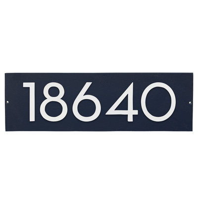 Floating Modern 4" Number Horizontal Address Plaque (5 Digits)