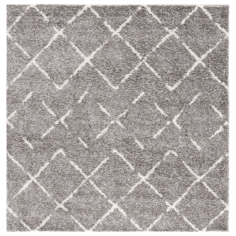 Tapis performance géométrique Angelka, Carré 6 pi 7 po