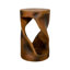 Table d'appoint en béton Twist Shape, table de bout moderne unique pour la décoration intérieure