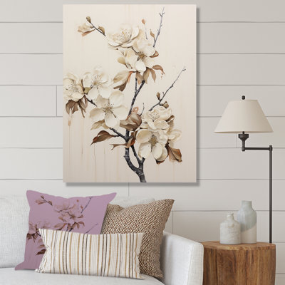 " Beige Minimalism Apple Blossom "