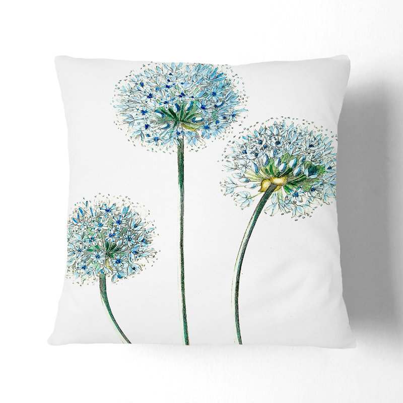 Floral Square Throw Cushion, 55cm H x 55cm W x 20cm D