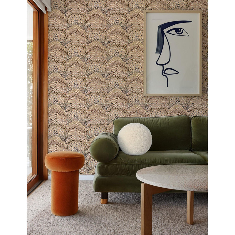 Jandaya Wallpaper, Peach Blossom, Peel & Stick, Self-adhesive