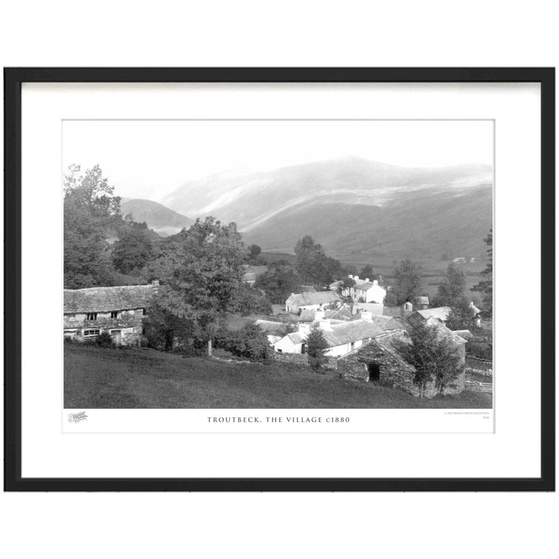 Troutbeck, The Village C1880 - Single Picture Frame Print, 40cm H x 50cm W x 2.3cm D