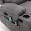 Fauteuil de massage inclinable électrique chauffant-112660703
