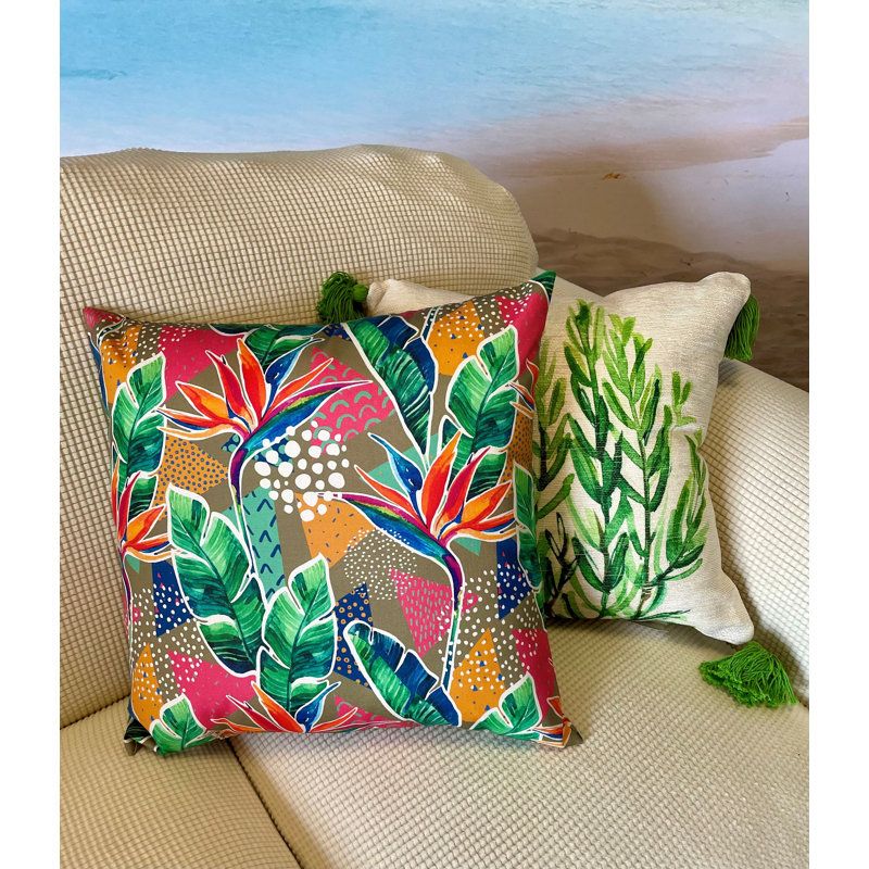  Housse et insert de coussin décoratif carré intérieur / extérieur en acrylique