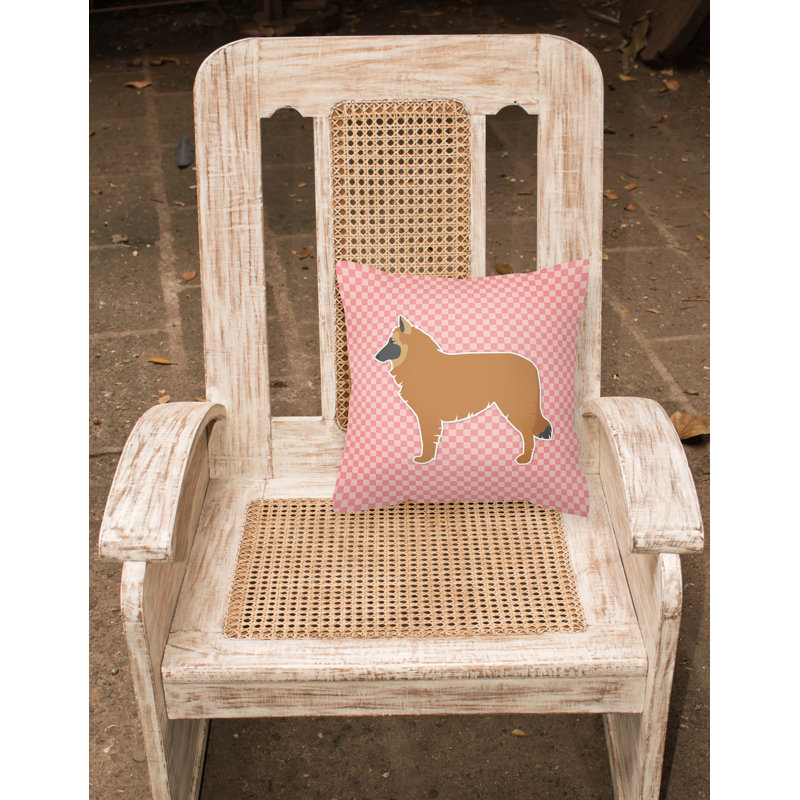 Coussin décoratif intérieur/extérieur belge berger, H 18 po x l 18 po x P 3 po, Vert