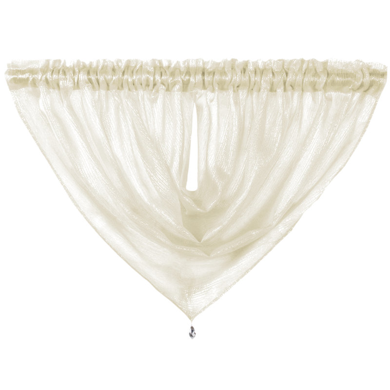 Anvar Semi Sheer Curtain, Cream