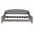 Modern Luxury Tufted Button Daybed, Full, Gray-237118013-237118014