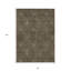 Tapis extérieur lavable floral brun et beige 8 pi x 10 pi