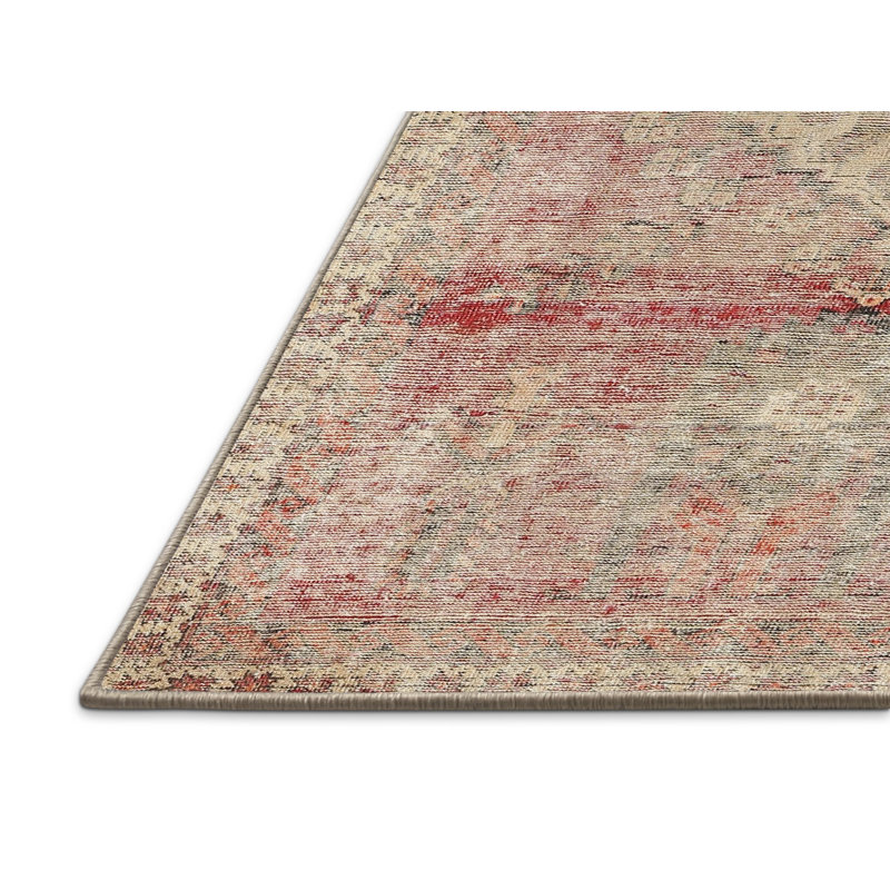 Tapis oriental rouge / beige / brun, Rectangle 7 pi x 10 pi