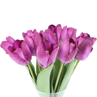 6 pièces de fleurs artificielles tulipes pour table de mariage