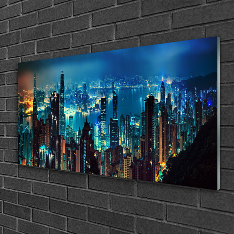 City Houses - Unframed Photograph on Glass