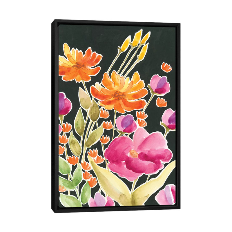 « splendide gathering i », reproduction sur toile, H 60 po x l 40po x P 1,5 po, Toile avec cadre noir, Pas de tapis