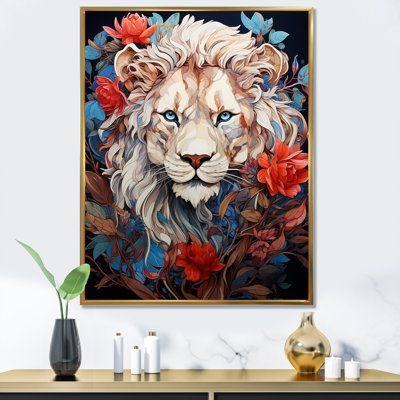 «Enigmatic Lion Monarch», impression sur toile