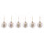 Mocha Check Fabric Medium Ball Ornaments