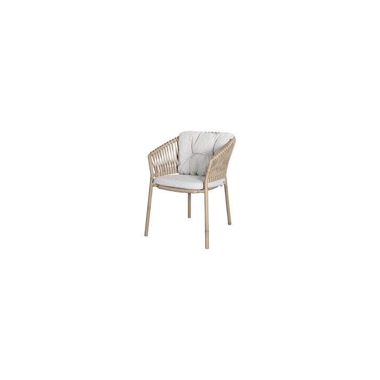 Ocean Stacking Patio Dining Armchair Frame with Cushion