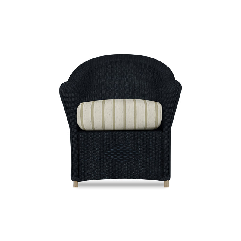 Reflections Outdoor Dining Armchair, Ebony, Remy Pebble