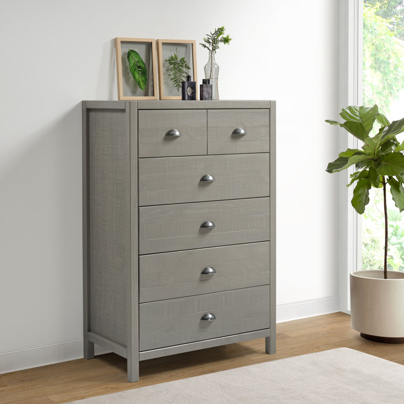 Commode 5 tiroirs Arranda, Bois flottant