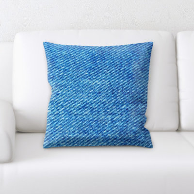 Faux Leather Throw Pillow