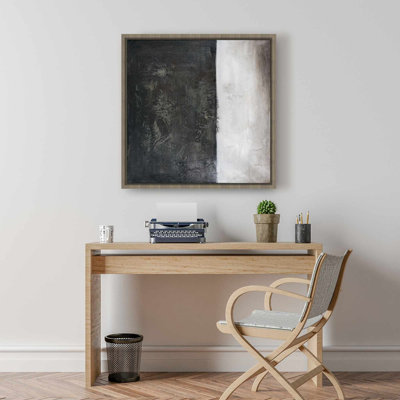 Toile de forme abstraite | Décoration murale industrielle pour chambre à coucher