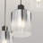 Belding Modern 3-Light Pendant Light Black Glass