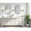 Miroir mural ovale biseauté