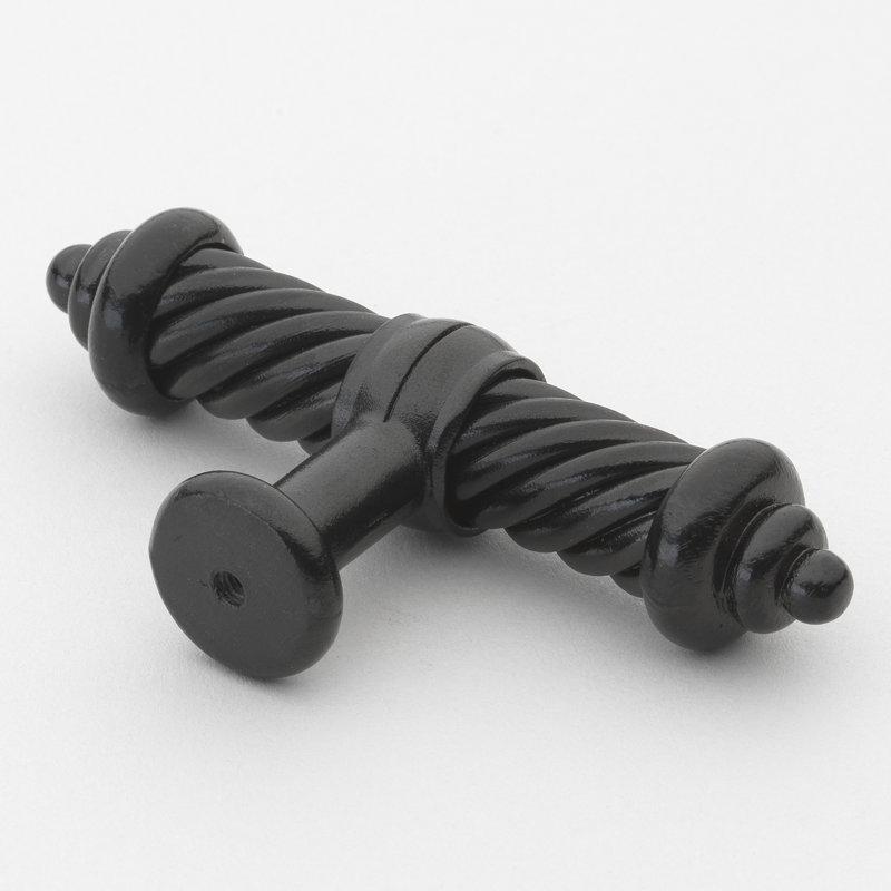 3.5" Length Novelty Knob (Set of 10), Matte Black, 10