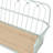Modern Farmhouse Metal Spindle Back Bench, Entryway Accent Bench with Decorative Design-1988591106