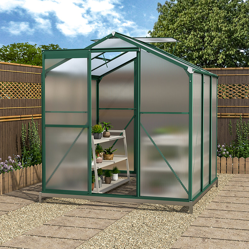 Ector 6.5 Ft W X 6.5 Ft D Hobby Greenhouse