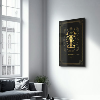 Peinture murale élégante en verre trempé 100% verre trempé, épaisseur: 0,16 pouce | Imprimé UV pour des couleurs éclatantes et une durabilité | Parfait pour la décoration intérieure et l'esthétique moderne