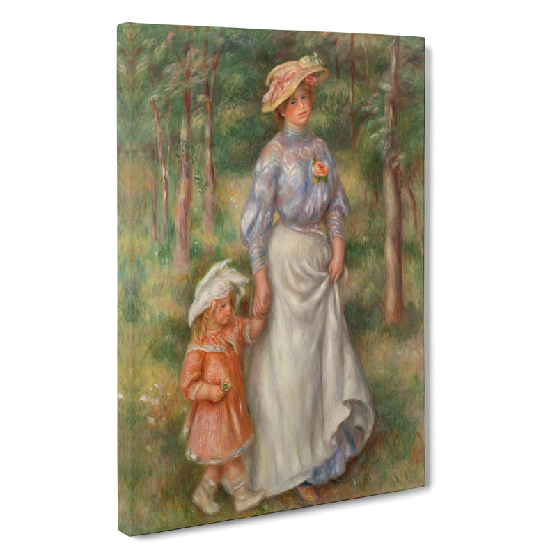 Promenade by Pierre-Auguste Renoir - Wrapped Canvas, 91cm H x 60cm W x 3cm D