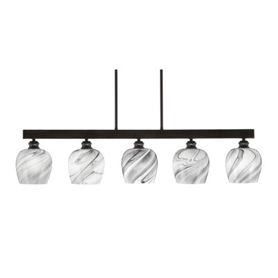 Edge 5 - Light Dimmable Kitchen Island Modern Linear Chandelier