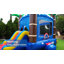 HeroKiddo Ocean Shark Inflatable Water Slide Bounce House Combo (with Pool and Blower)