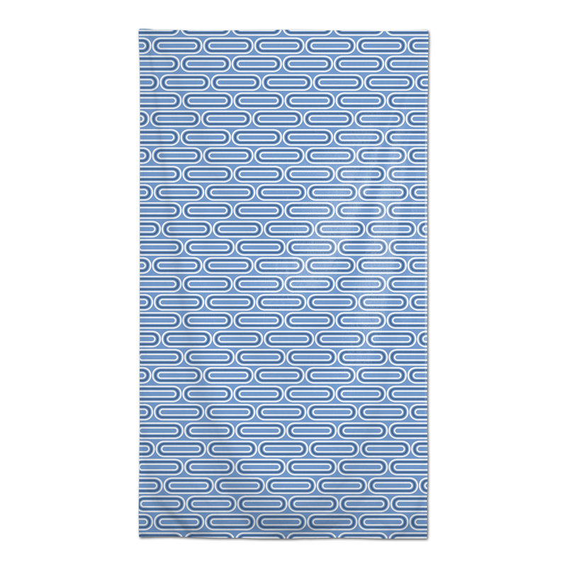 Rectangular Striped Polyester Tablecloth