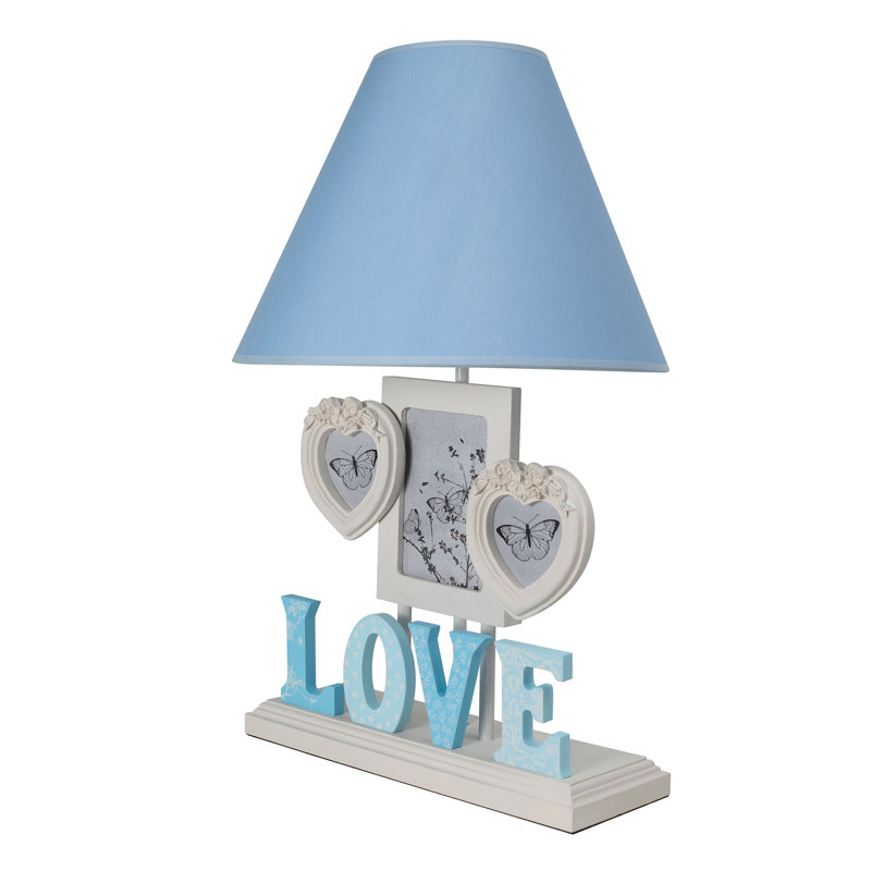 Lampe de table 20 po Rogerson, Bleu, Bleu