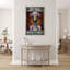 «N autruche autruche assise sur une toile», impression-493480209