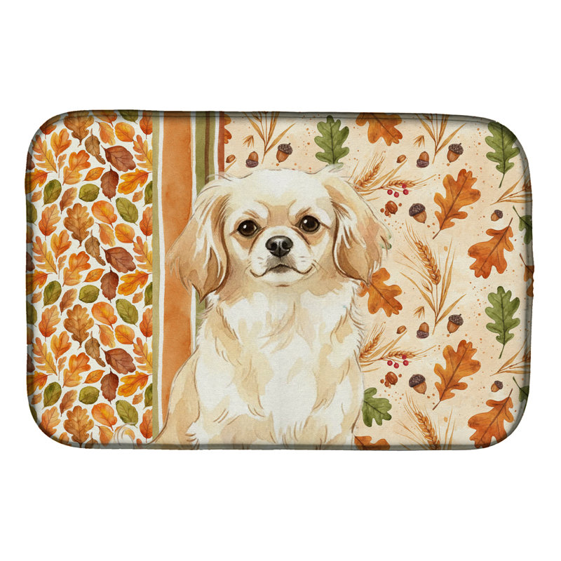 Tapis de vaisselle Crème Tibetan Spaniel Heirloom