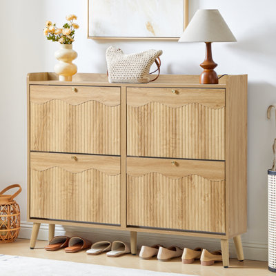 16 Pair Shoe Storage Cabinet