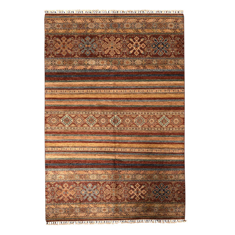 Wool Striped Area Rug