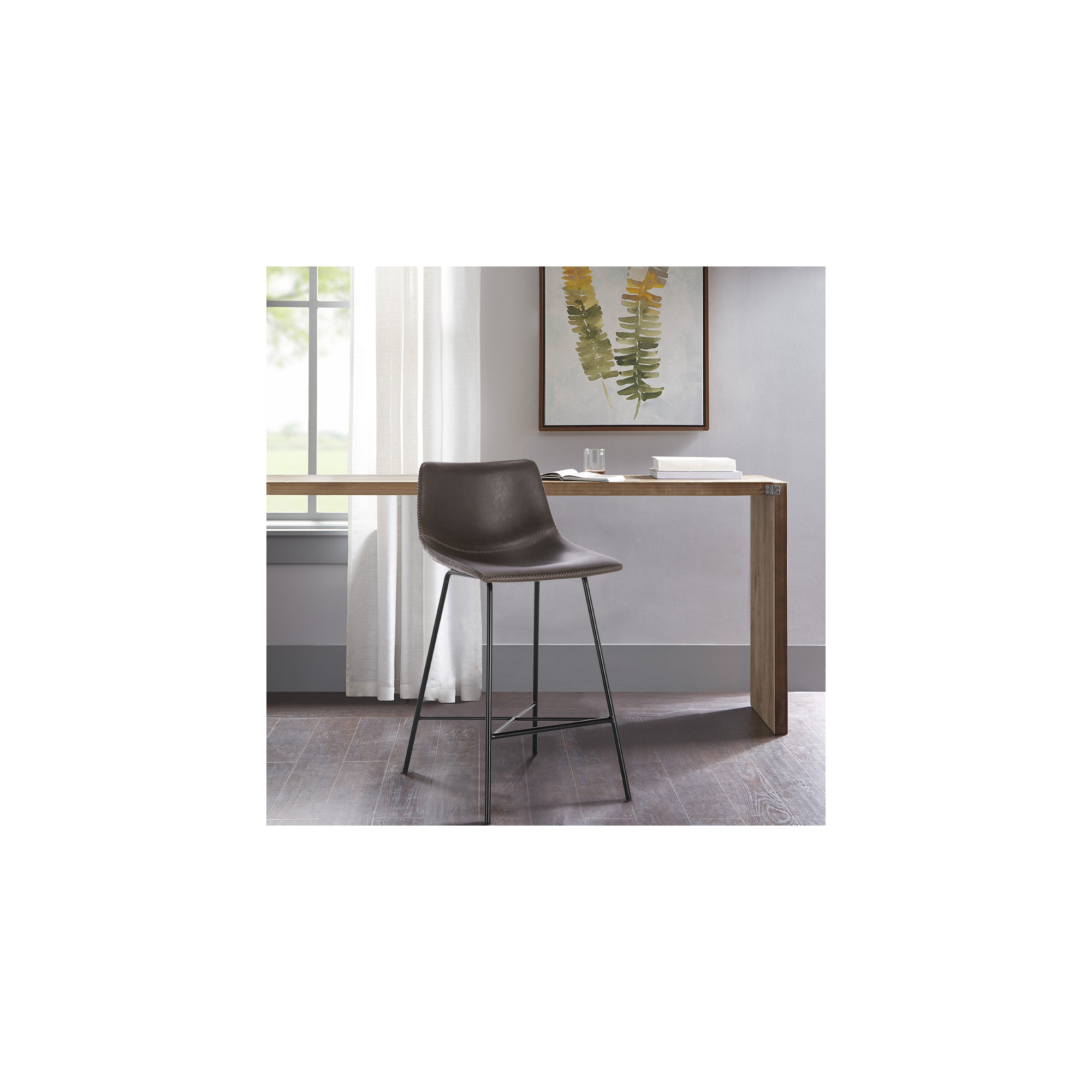 Paxton 24" Counter Height Stool, Brown