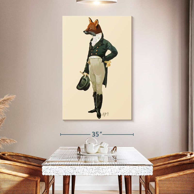Ketti Dandy Fox, 51" H x 34" W