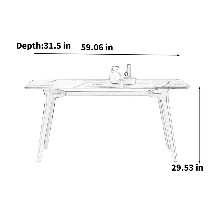 Nabith, H 29,53 po x L 59,06 po x l 31,5 po
