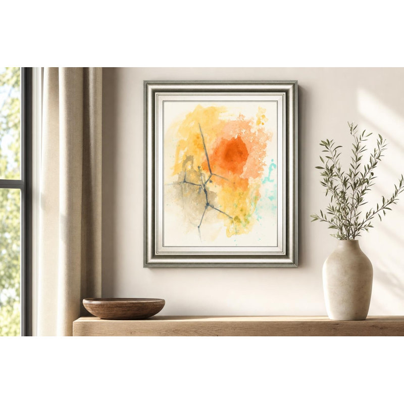 Magnetic Shift III, art mural - 22 po x 26 po, cadre argenté