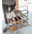 Yamazaki Home Shoe Rack, Wide, Short, Steel, Short, Holds 6 to 9 shoes, Handles-1974696881