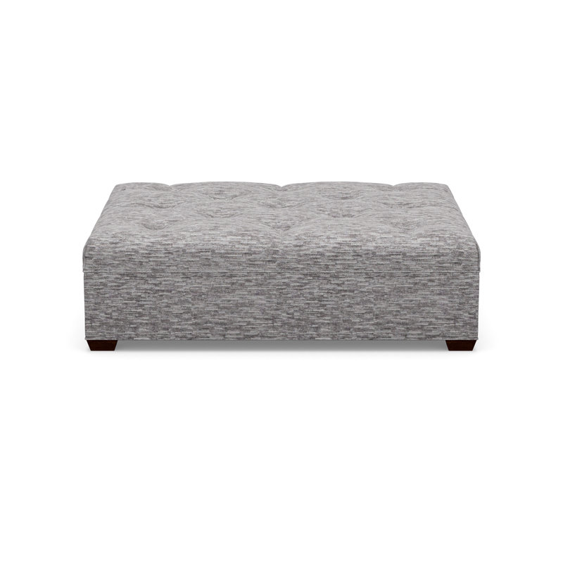 Tufted Ottoman, 8172-81, Walnut
