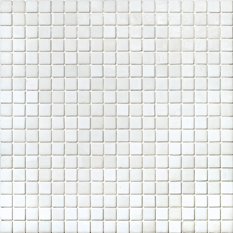 Snow 5/8" x 5/8" Glass Mosaic