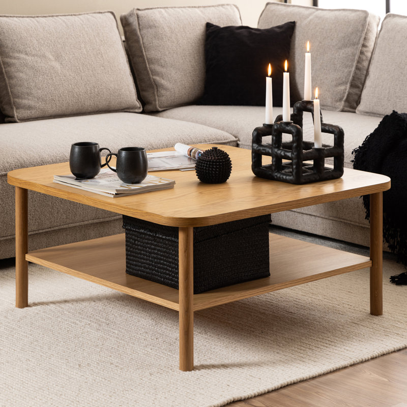 Mykeal Four Leg Coffee Table with Storage