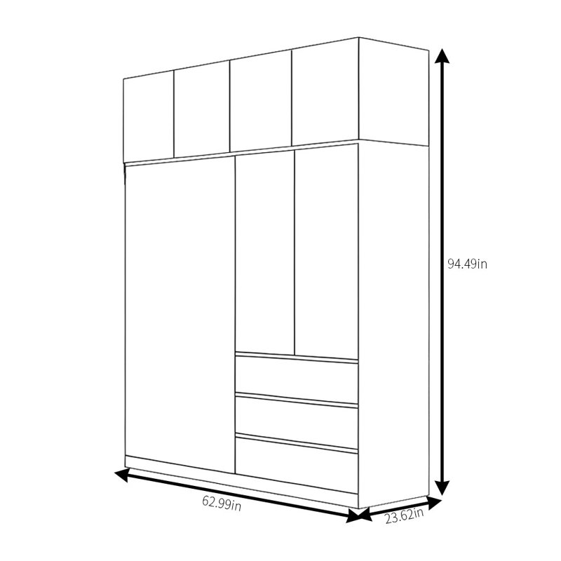 Hornsea, H 94,49 po x l 62,99 po x P 23,62 po
