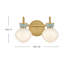 Luminaire de salle de bain 2 lumières Lars Lucy-2138401768