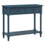 Console traditionnelle Daisy avec 2 tiroirs et une tablette du bas, en pin massif (bleu marine foncé)-1402293362-1402293365-1402293367